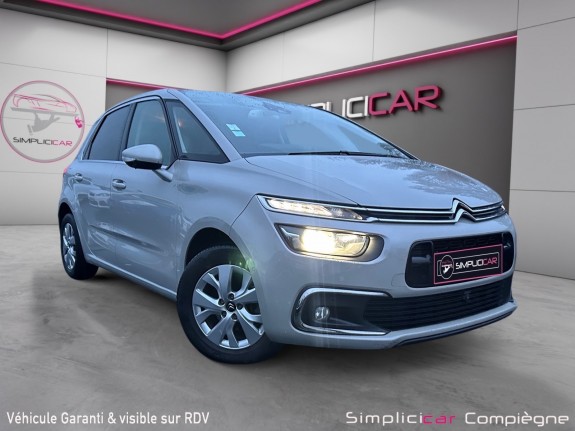 Citroen c4 spacetourer shine 130ch - boite auto - suivi - premiere main occasion simplicicar compiegne simplicicar...