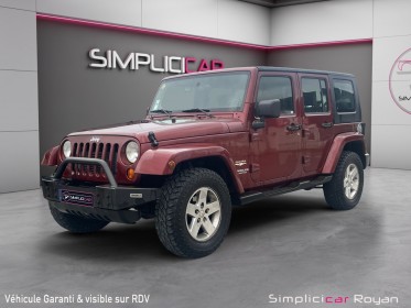 Jeep wrangler 2.8 crd 177 ch bva unlimited sahara révisé  garanti 12 mois occasion simplicicar royan simplicicar...