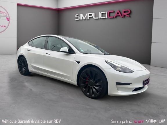 Tesla model 3 performance awd, garantie tesla jusqu'en 2026, caméra de recul, autopilote occasion simplicicar villejuif ...