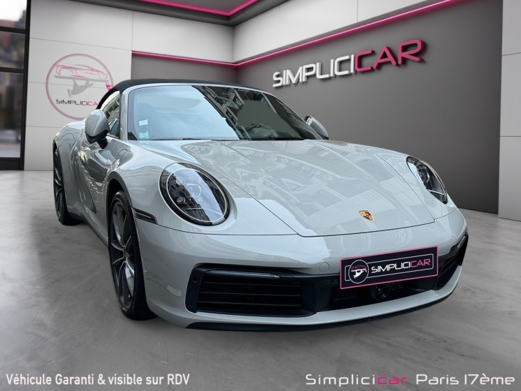 Porsche 911 carrera cabriolet 992 s cabriolet 3.0i 450 pdk francaise / entretien porsche occasion paris 17ème (75)(porte...