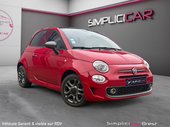 Fiat 500 my17 1.2 69 ch s sport occasion simplicicar brest simplicicar simplicibike france