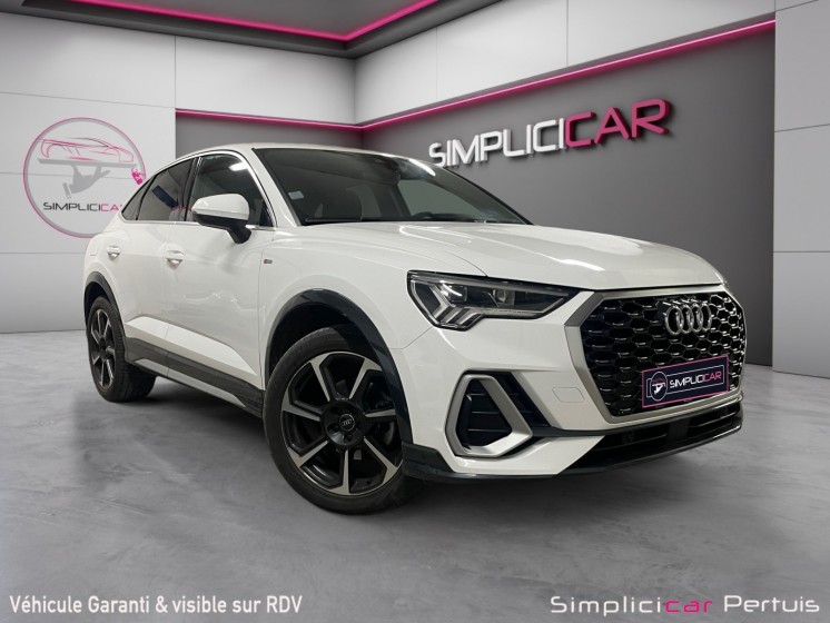 Audi q3 sportback 35 tdi 150 ch s tronic 7 s line ext camera recul / attelage retractable garantie 12 mois occasion...