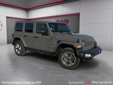 Jeep wrangler unlimited 2.2 l multijet adblue 200 ch 4x4 bva8 sahara suivi jeep/attelage/carplay/garantie 12 mois occasion...