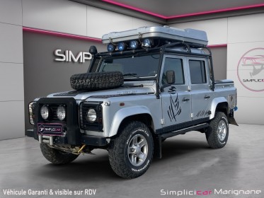 Land rover defender 110 pick up dble cab crew cab s prepare rallye raid occasion simplicicar marignane  simplicicar...