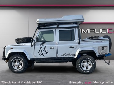 Land rover defender 110 pick up dble cab crew cab s prepare rallye raid occasion simplicicar marignane  simplicicar...