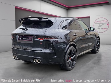 Jaguar f-pace 5.0 v8 550 ch  supercharged awd bva8 svr - entretien jaguar toit ouvrant sieges chauffants etat nickel occasion...