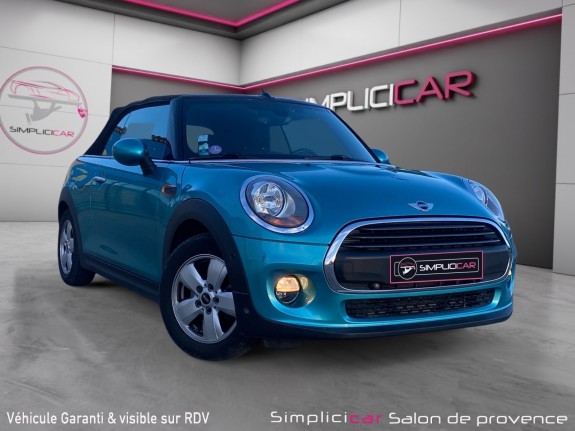 Mini cabriolet f57 one 102 ch finition salt / cabriolet / bluetooth / gps / radar av  ar / garantie et financement occasion...