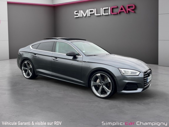 Audi a5 sportback 40 tdi 190 s tronic 7 design luxe - carplay - toit ouvrant - camera recul - drive select - entretien a jour...