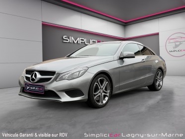 Mercedes classe e coupe 400 3.0 v6 333ch sportline a - entretien mercedes toit ouvrant garantie 12 mois occasion simplicicar...