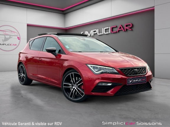 Seat leon 2.0 tsi 300 dsg6 cupra _ suivi complet/cuir/toit pano/sièges elec chauffants/caméra - garantie 12 mois occasion...