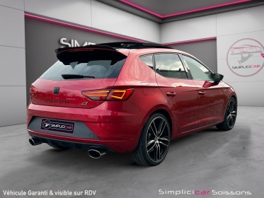 Seat leon 2.0 tsi 300 dsg6 cupra _ suivi complet/cuir/toit pano/sièges elec chauffants/caméra - garantie 12 mois occasion...