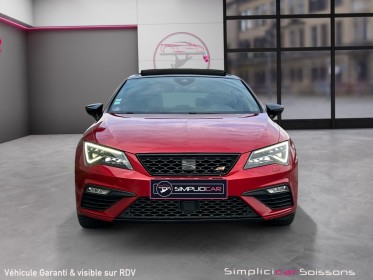 Seat leon 2.0 tsi 300 dsg6 cupra _ suivi complet/cuir/toit pano/sièges elec chauffants/caméra - garantie 12 mois occasion...