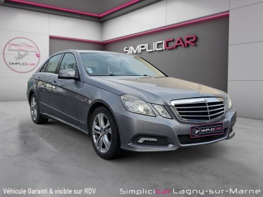 Mercedes classe e 220 cdi 170 ch blueefficiency avantgarde executive - premiere main garantie 12 mois occasion simplicicar...