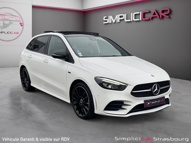 Mercedes classe b 250 e 8g-dct amg line edition toit ouvrant - burmester - camera - pack black - int carbone - jante 19...