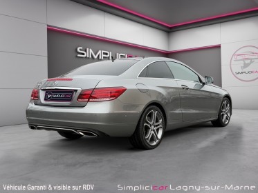 Mercedes classe e coupe 400 3.0 v6 333 ch sportline a - entretien mercedes toit ouvrant garantie 12 mois occasion simplicicar...