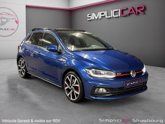 Volkswagen polo 2.0 tsi 200 ss dsg6 gti toit ouvrant - beats sound - camera - bleu recif - jante 18 - virtual - keyless go...