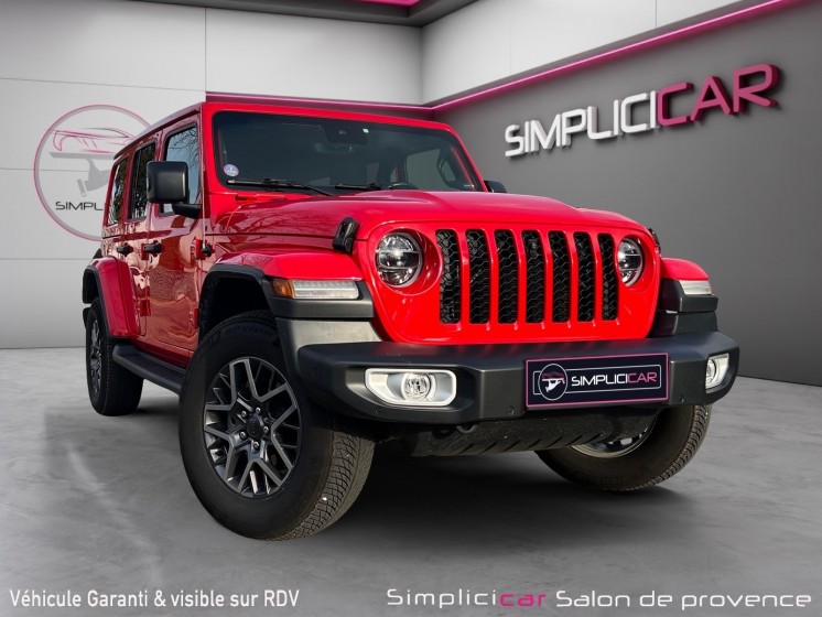 Jeep wrangler my21 4xe  phev 4x4 sahara/pack hiver/camera av/ar/attelage/toit ouvrant panoramique occasion simplicicar salon...