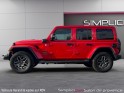 Jeep wrangler my21 4xe  phev 4x4 sahara/pack hiver/camera av/ar/attelage/toit ouvrant panoramique occasion simplicicar salon...