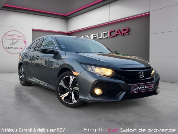 Honda civic 2018 1.0 i-vtec 126 elegance / sieges chauffants / camera / carplay / entretiens honda occasion simplicicar salon...