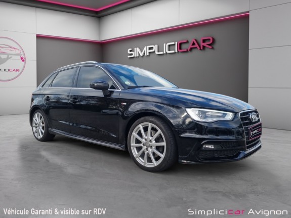 Audi a3 sportback sline 2.0 tdi 184 cuir xenon toit pano boite 6 garantie 12 mois occasion avignon (84) simplicicar...