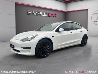 Tesla model 3 2022 performance awd, garantie tesla jusqu'en 2026, caméra de recul, autopilote occasion simplicicar villejuif...