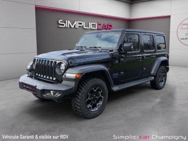 Jeep wrangler unlimited 4xe 2.0 l t 380 ch phev 4x4 bva8 rubicon full options occasion champigny-sur-marne (94) simplicicar...