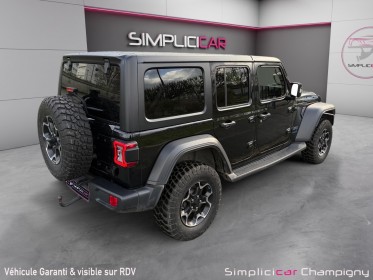 Jeep wrangler unlimited 4xe 2.0 l t 380 ch phev 4x4 bva8 rubicon full options occasion champigny-sur-marne (94) simplicicar...