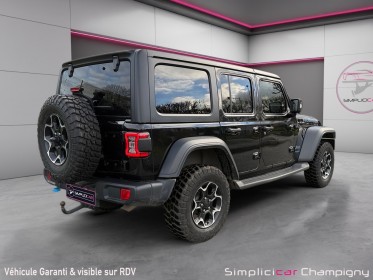 Jeep wrangler unlimited 4xe 2.0 l t 380 ch phev 4x4 bva8 rubicon full options occasion champigny-sur-marne (94) simplicicar...