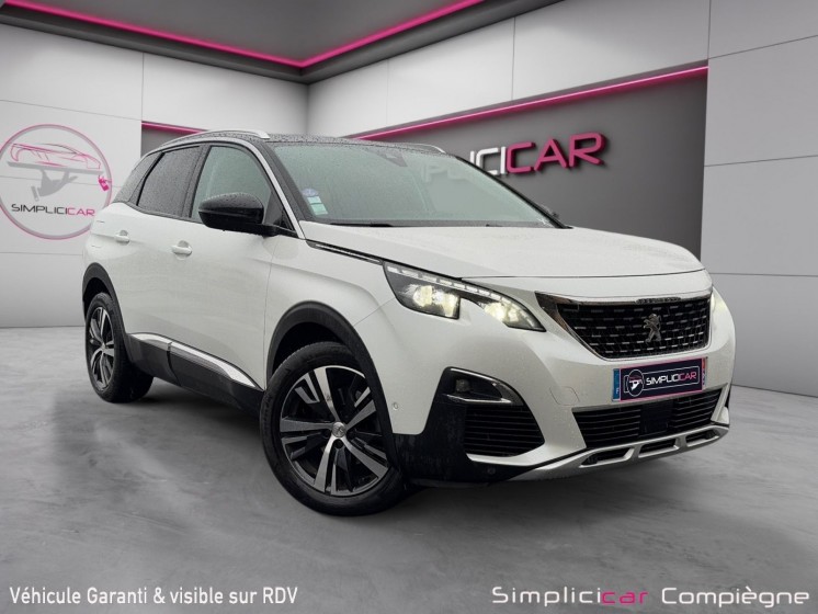 Peugeot 3008 130ch ss eat6 allure - hayon électrique - caméra de recul - suivi peugeot occasion simplicicar compiegne...