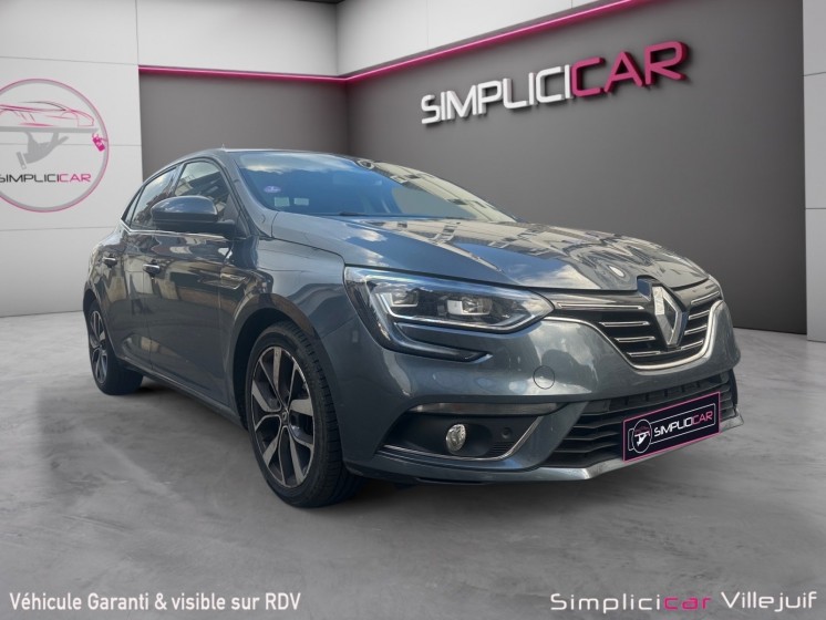 Renault megane iv berline tce 130 energy intens, bluetooth, gps, camera de recul,  garantie 12 mois occasion simplicicar...