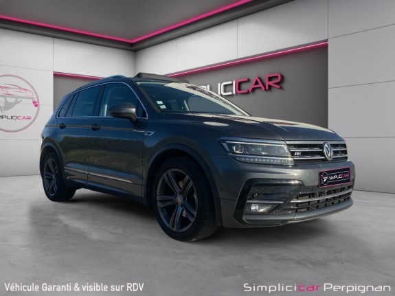 Volkswagen tiguan 2.0 tdi 150 ch dsg7 carat pack r-line extérieur garantie 12 mois toit ouvrant/attelage/caméra occasion...