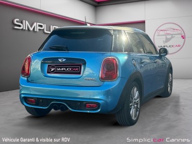 Mini hatch 5 portes cooper s 192 ch finition chili occasion cannes (06) simplicicar simplicibike france