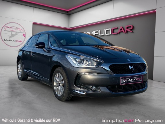 Ds ds5 bluehdi 120 ss so chic- entretien citroën - car play - toits panoramiques - gps- climatisation bizone - garantie...