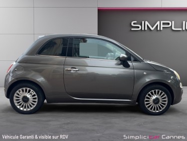 Fiat 500 1.2 8v 69 ch ss lounge occasion cannes (06) simplicicar simplicibike france