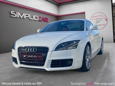 Audi tt coupe 2.0 tfsi 200 s line s-tronic a - cuir rouge nappa, très bon suivis, palettes aux volant - garantie 12 mois...