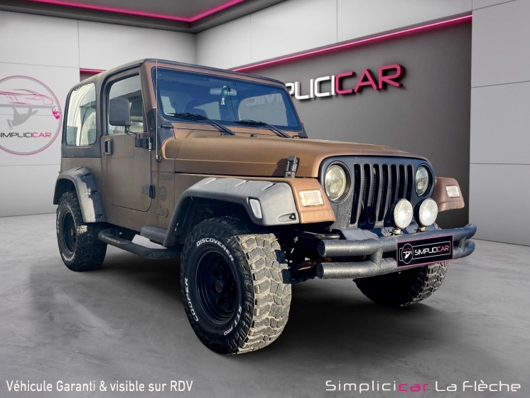 Jeep jeep wrangler 4.0l sahara a occasion simplicicar la fleche simplicicar simplicibike france