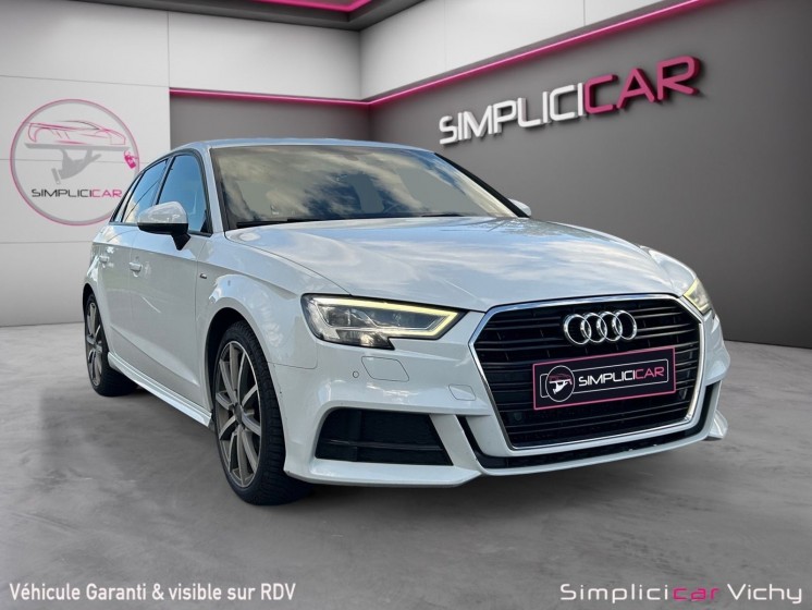 Audi a3 sportback 30 tfsi 116 s tronic 7 s line garantie 12 mois occasion simplicicar vichy simplicicar simplicibike france