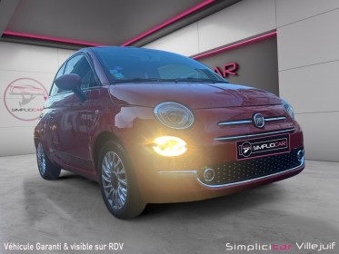 Fiat 500 serie 6 1.2 69 ch eco pack lounge, toit pano, bluetooth garantie 12 mois occasion simplicicar villejuif  simplicicar...