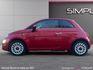 Fiat 500 serie 6 1.2 69 ch eco pack lounge, toit pano, bluetooth garantie 12 mois occasion simplicicar villejuif  simplicicar...