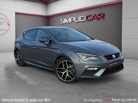 Seat leon 1.8 tsi 180 start/stop dsg7 frsuivi seat/carplay/camera/pack aero/garantie occasion simplicicar marignane ...