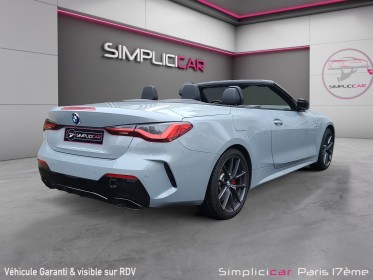 Bmw serie 4 cabriolet g23 m440i xdrive 374 ch bva8 1er main suivi bmw full option tva récupérable occasion paris 17ème...