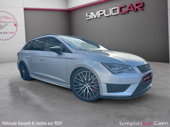 Seat leon st 2.0 tsi 290 cupra dsg6. garantie 12 mois. caméra de recul, carplay,toit ouvrant. occasion simplicicar caen ...