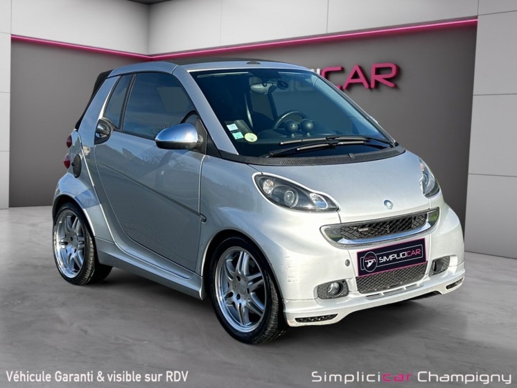 Smart fortwo cabrio smart cabriolet 98 ch brabus xclusive - carplay - pack cuir occasion champigny-sur-marne (94) simplicicar...