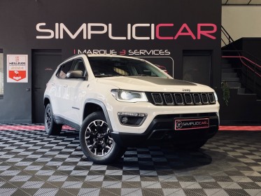 Jeep compass my20 1.3 gse t4 240 ch phev at6 4xe eawd trailhawk - garantie 12 mois - entretien jeep occasion  simplicicar aix...