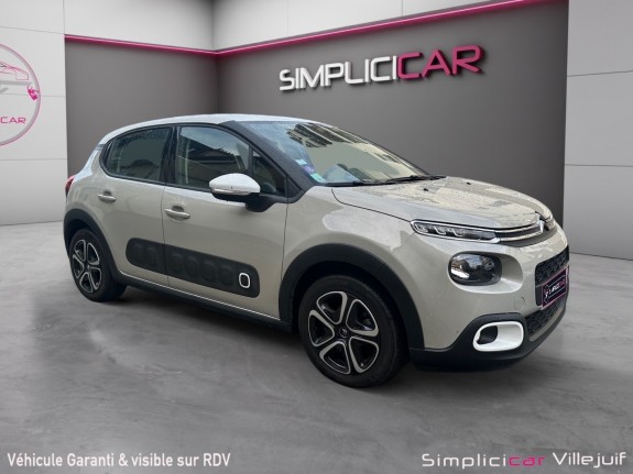 Citroen c3 2019 c3 puretech 110 ss eat6 shine, aide au parking ar, carplay, entretient citroën, garantie 12 mois occasion...