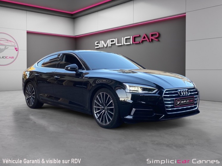 Audi a5 sportback 40 tdi 190 s tronic 7 s line occasion cannes (06) simplicicar simplicibike france