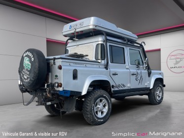 Land rover defender 110 pick up dble cab crew cab s prepare rallye raid reservoir 230 l occasion simplicicar marignane ...