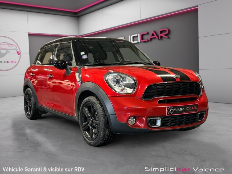 Mini countryman r60 184 ch cooper s pack red hot chili ii -- garantie 12 mois -- occasion simplicicar valence - ksv ...