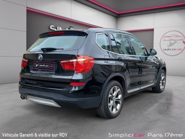 Bmw x3 f25 lci xdrive20d 190ch xline a occasion paris 17ème (75)(porte maillot) simplicicar simplicibike france