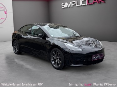 Tesla model 3 autonomie standard plus rwd occasion paris 17ème (75)(porte maillot) simplicicar simplicibike france